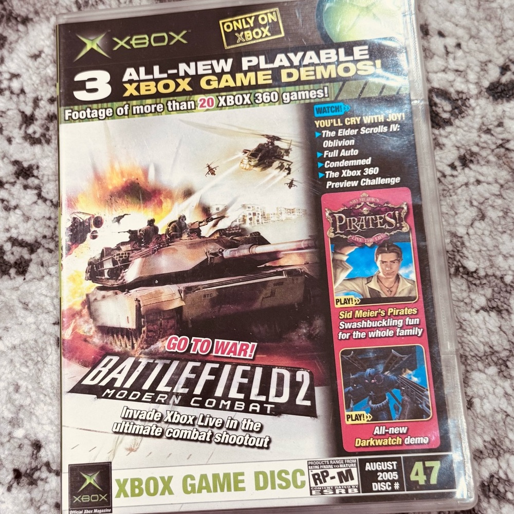 Xbox Battlefield 2 Game Preview Challenge Official Xbox Magazine Demo Disc 47